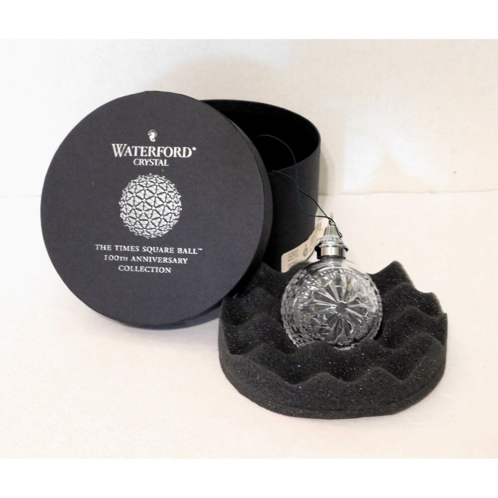 Waterford Crystal 2008 Ornament Times Square Ball 100th Anniversary LED Light Up - Picture 9 of 10